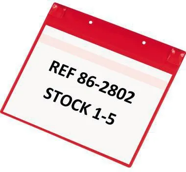 DJOIS Kennzeichnungstasche Neodym 170113 A4 rot 5 St./Pack.