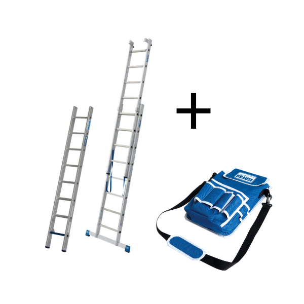 Krause STABILO VielzweckLeiter +S 3x8 Sprossen/Stufen inkl. Gratis Werkzeugtasche