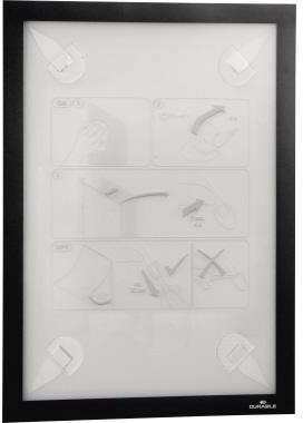 Magnetrahmen DURABLE WALLPAPER DIN A3 inkl. Ersatzset mit vier Klebestreifen DURABLE