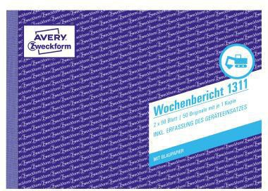 Avery Zweckform Wochenbericht 1311 DIN A5 quer 2x50Blatt