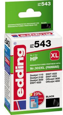 edding Tintenpatrone 18-543 wie HP 302XL F6U68AE schwarz