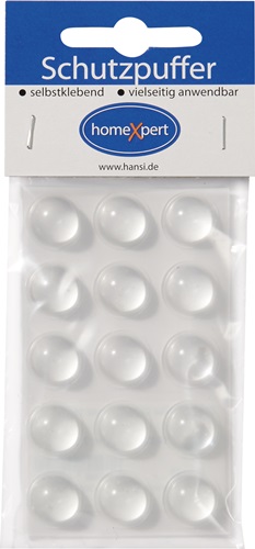 Schutzpuffer Clear 16mm Ku.transp.Linse selbstkl.