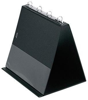 Veloflex Tischflipchart 4101080 DIN A4 quer 4Ringe 10Hüllen schwarz