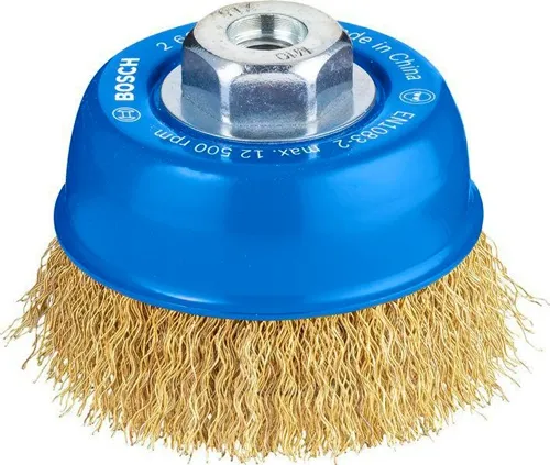 Bosch Topfbürste PRO Multi Material clean D.75mm Draht-St0,3mm Messing gewellter Draht