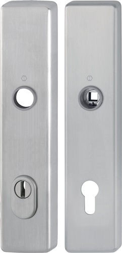 Langschildpaar E2222ZA/2210 ma F69 PZ 92mm HOPPE