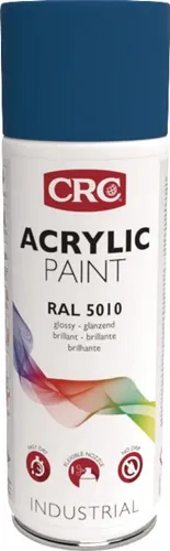 Farbschutzlackspray ACRYLIC PAINT enzianbl. glänzend RAL5010 400ml Spraydose CRC