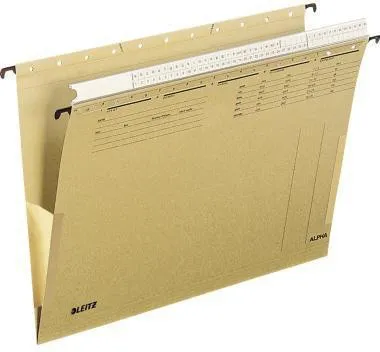 Leitz Hängetasche Alpha 19360000 DIN A4 oben offen naturbraun