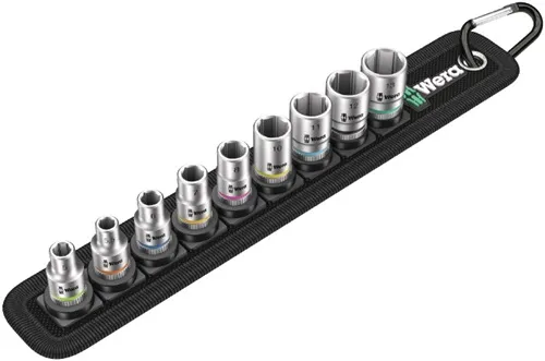 Steckschlüsselsatz Belt 4 9-tlg.1/4 Zoll 5-13mm f.a6-KT.-Schr.WERA