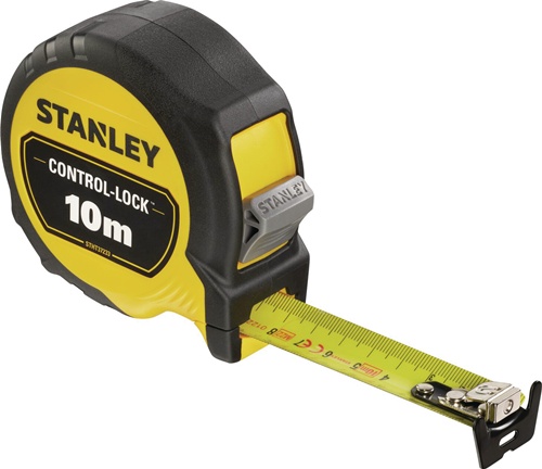 Taschenrollbandmaß Compact Pro L.10m B.25mm EG II (± 0,5 mm/m) STANLEY