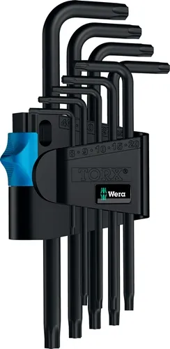 Winkelschraubendrehersatz 967 L 9-tlg.T8-T40 m.HF WERA
