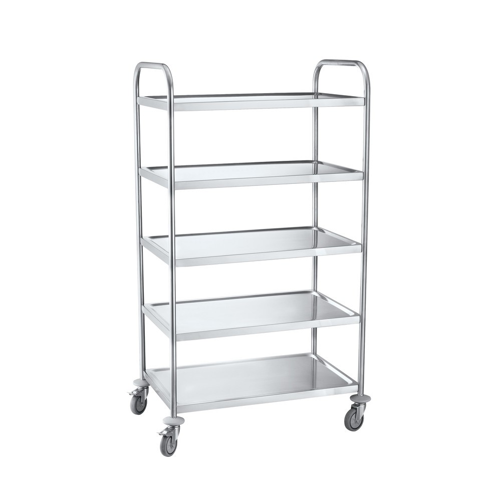 Servierwagen Edelstahl HEMMDAL, 5 Etagen
