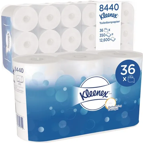 Toilettenpapier 8440 3-lagig 36 Rl.a 350 Bl.=12600 Bl.KLEENEX