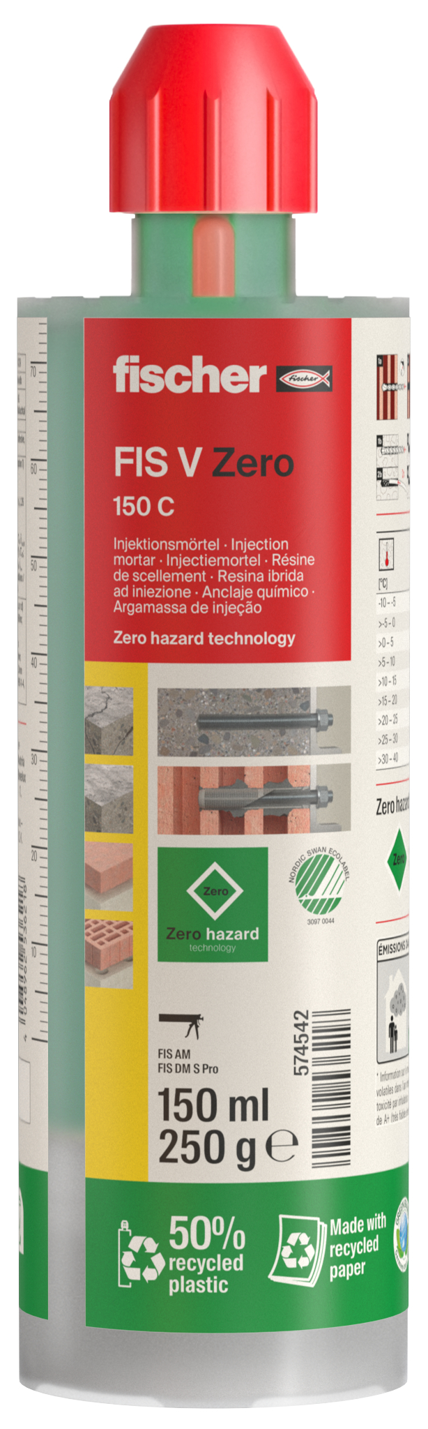 fischer Injektionsmörtel FIS V Zero 150 C