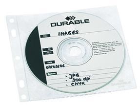 DURABLE CD/DVD Hülle COVER FILE 523919 PP transparent 10 St./Pack.