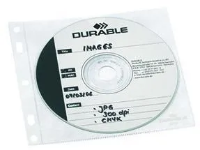 DURABLE CD/DVD Hülle COVER FILE 523919 PP transparent 10 St./Pack.