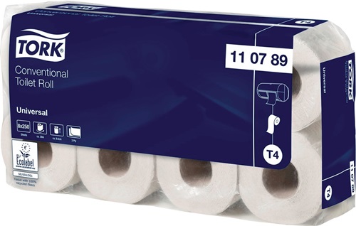 Toilettenpapier TORK Univ.110789 T4,Universal,2-lag.8x8 Rl.TORK