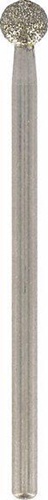 Bosch Fräser DREMEL® Arbeits-D.4,4mm Schaft-D.2,44mm diamantbestückt kugelförmig
