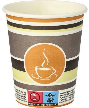 PAPSTAR Trinkbecher Coffee To Go 90128 0,2l braun 50 St./Pack.