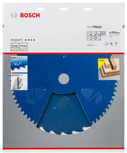Bosch Kreissägeblatt Expert for Wood D.370mm Bohrung 30mm 26Zähne WZ