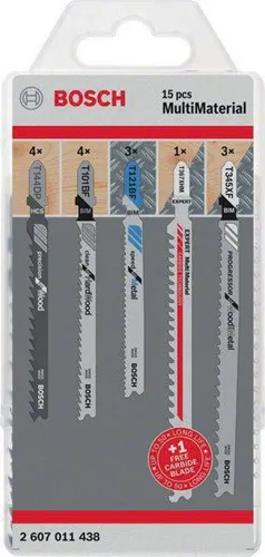 Bosch Stichsägeblatt-Set JSB Multi-Material 15-tlg.Multi-Material