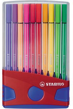 STABILO Fasermaler pen ColorParade 6820-04 M 1mm sort. 20 St./Pack.