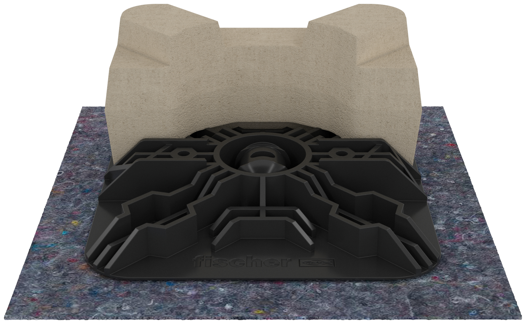 fischer FFRBB Flachdachfuß Ballast