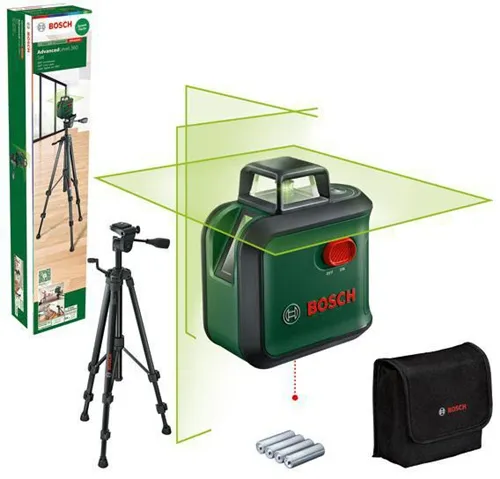 Bosch Kreuzlinienlaser AdvancedLevel 360 Set Arbeitsber.12m Laserkl.2 m.Batterie