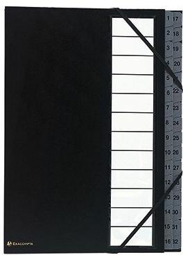 EXACOMPTA Ordnungsmappe Ordonator 32 Fächer bedruckt 1-32 schwarz