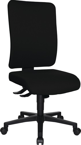 Bürodrehstuhl m.Synchr.-Techn.schwarz 450-550mm Trgf.110kg TOPSTAR