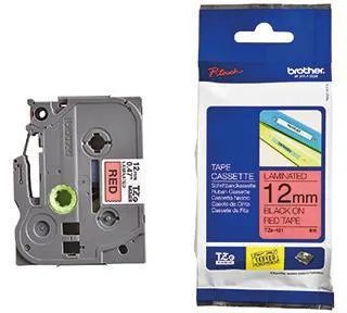 Brother Schriftbandkassette TZE431 12mmx8m laminiert sw auf rt
