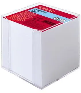 Herlitz Zettelbox 10410801 9x9x9cm PS transparent +700Bl.