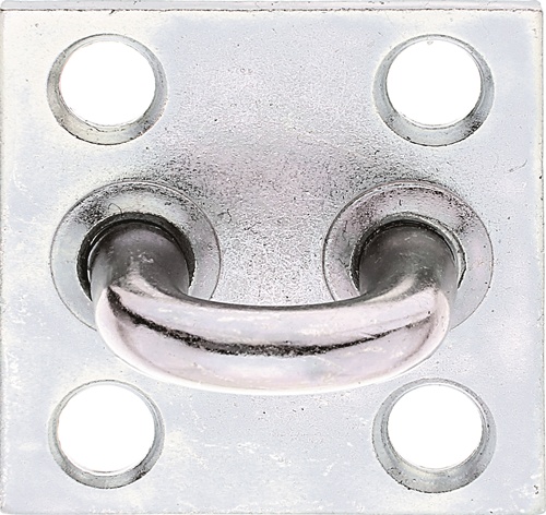 Öse auf Platte Stahl galv. verz. dickschichtpassiviert GAH