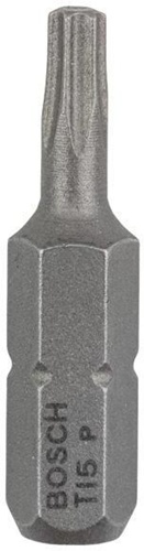 Bosch Schrauberbit Extra-Hart ISO1173 C6.3 T15 L.25mm 1/4Zoll-Außen-6kt 3St.