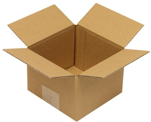 Faltkarton 1-wellig Maße 140x140x100mm Qualität 1.10 B braun TRANSPAK