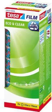 tesa Klebefilm Eco&Clear 57074-00000-00 19mmx33m 8 Rl./Pack.