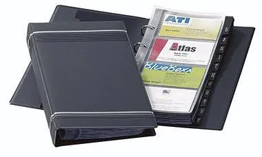DURABLE Visitenkarten-Ringbuch VISIFIX 238558 max. 200Karten sw