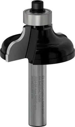 Bosch Profilfräser A Arbeits-L.14,3mm B.11mm L.57mm Schaft 8mm Radius 4,8mm