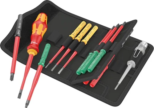Schraubendrehersatz KK VDE 16 ext.slim 1 Tool Finder 16-tlg.m.Wechselkl.WERA