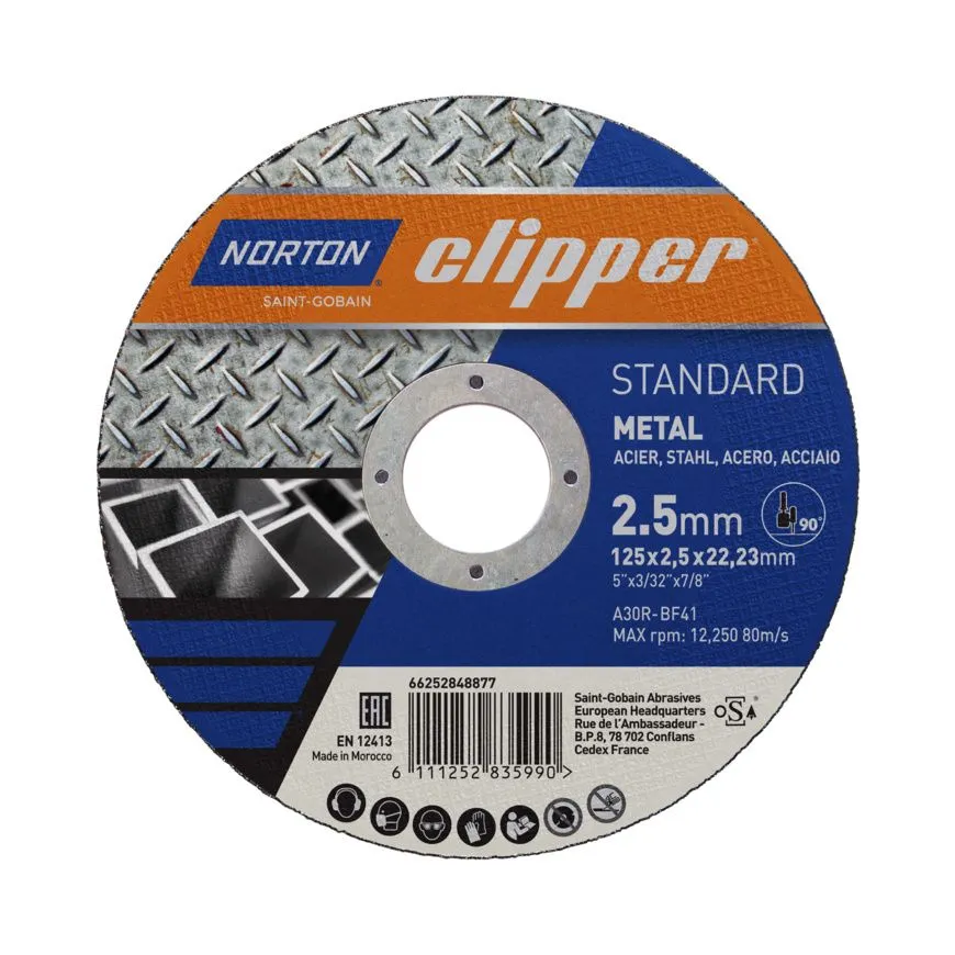 Norton Clipper STANDRAD Trenn- & Schruppscheibe METALL-INOX Typ 41