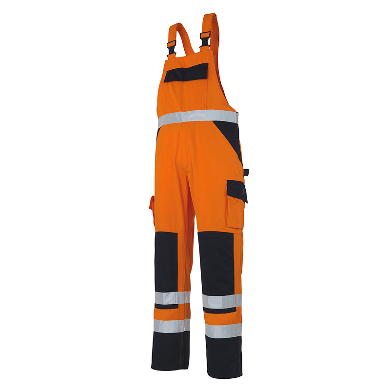 MASCOT Warnschutzlatzhose BARRAS orange/marine (07169-860)
