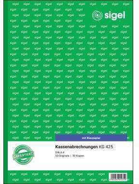 SIGEL Kassenabrechnung KG425 DIN A4 2x50Blatt