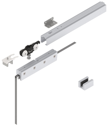 Schiebetürsystem MK-L 80 80kg GLT ESG 8/10mm Kompletts.HELM