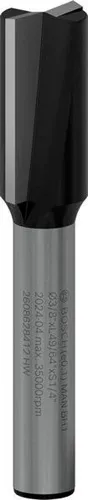 Bosch Nutfräser Arbeits-L.19,5mm D.9,5mm L.51mm Schaft 1/4Zoll