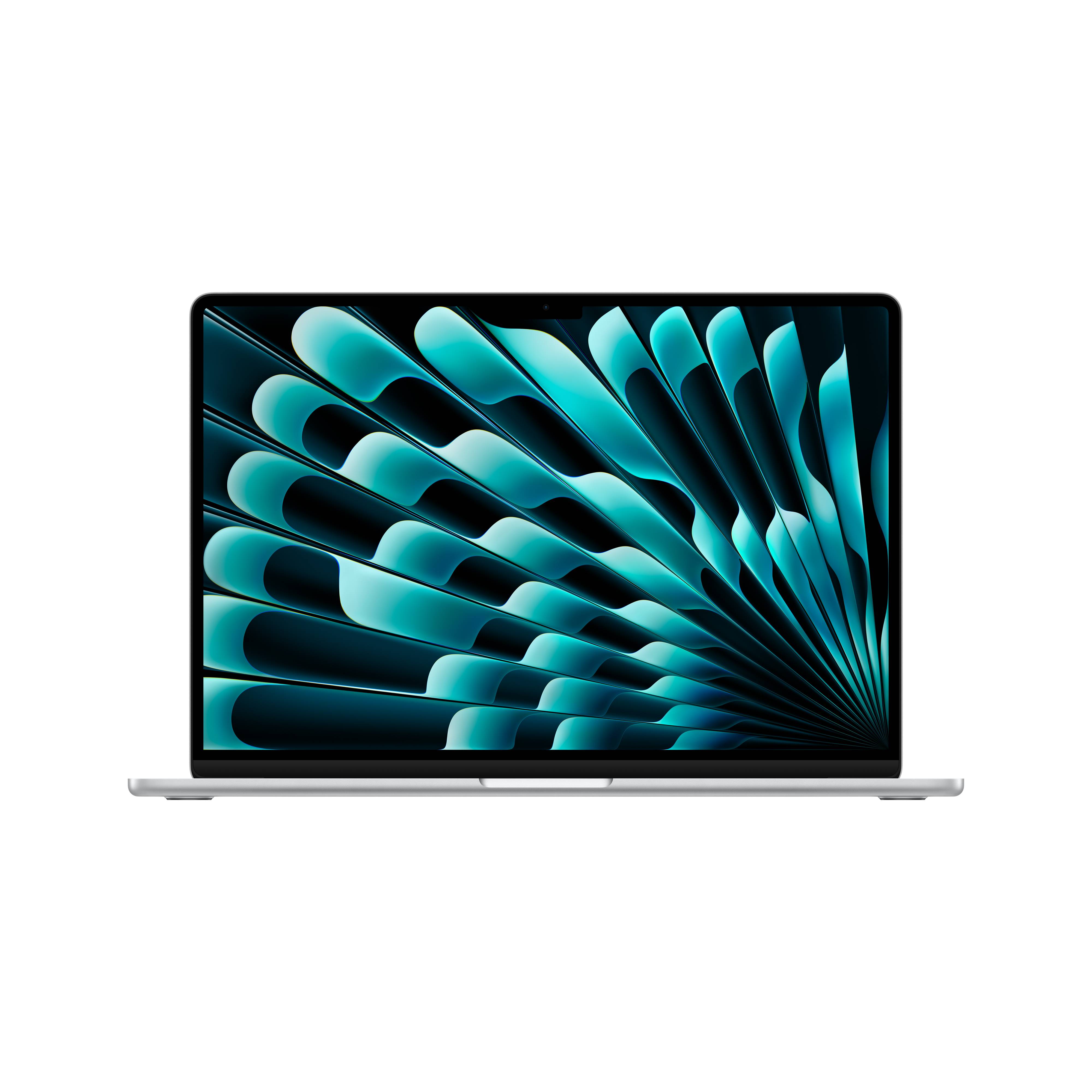 Apple MacBook Air 15" (2024)"Silber M3 Chip mit 8-Core CPU, 10-Core GPU und 16-Core Neural Engine 256GB Deutsch macOS 35W Dual USB-C Port Power Adapter 8GB
