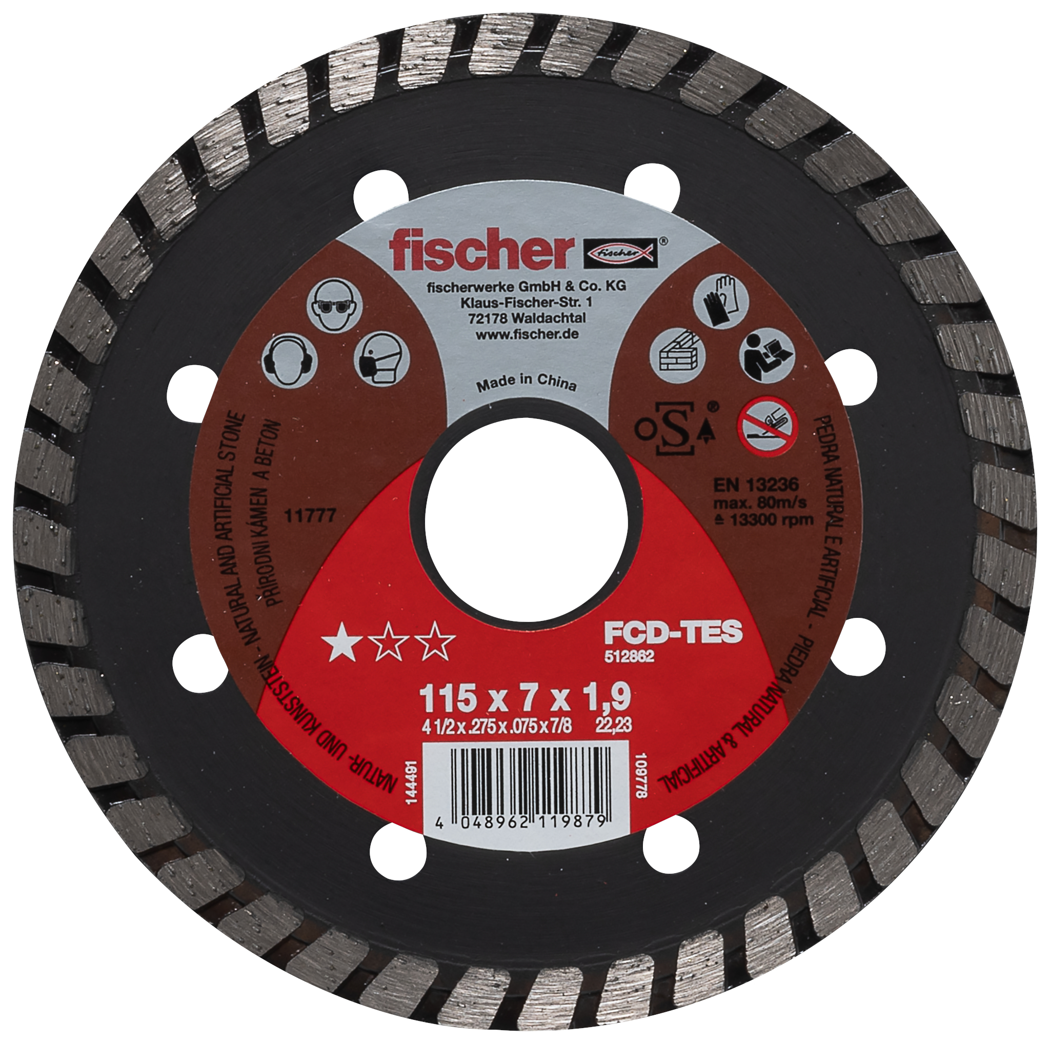 fischer Trennscheibe FCD-TES 115 x 1,9 x 22,23 Diamant