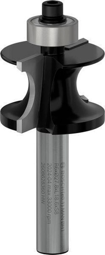 Bosch Halbstabfräser Arbeits-L.19mm Schaft 8mm L.63mm Radius R1 6mm