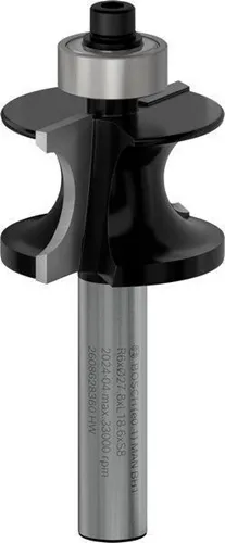 Bosch Halbstabfräser Arbeits-L.19mm Schaft 8mm L.63mm Radius R1 6mm