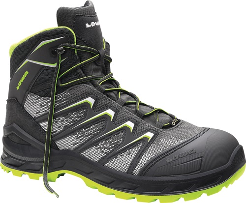 Sicherheitsstiefel Larrox Work GTX grey Mid Gr.43 grau/grün S3 CI/HI/HRO/SR