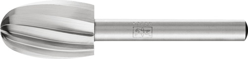 Frässtift O1625 D.16mm Kopf-L.25mm Schaft-D.6mm HSS Verz.ALU PFERD
