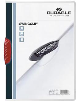 DURABLE Klemmmappe SWINGCLIP 226003 DIN A4 max. 30Bl. Klemme rt